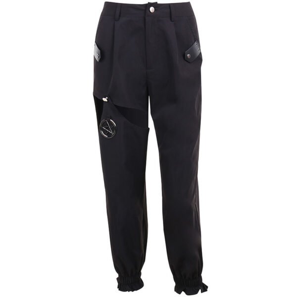 Goth Punk Loose Slack Track Pants Cargo - Image 4