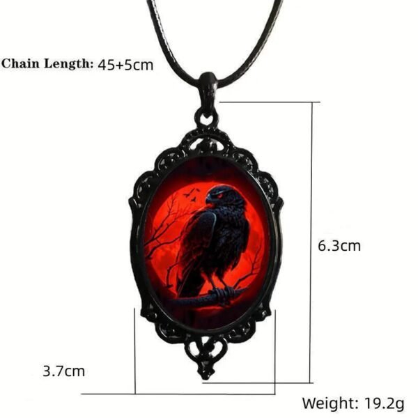 Gothic Acrylic Crow Collar Temperament - Image 3