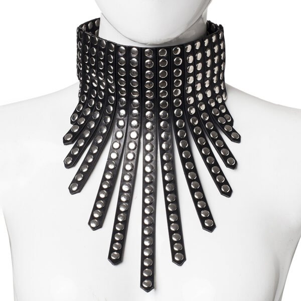 Fashion Harajuku Punk Leather Collar Punk Rivets