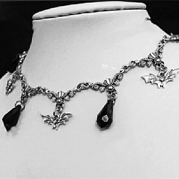 Gothic Bat Necklace Punk Jewelry - Image 2