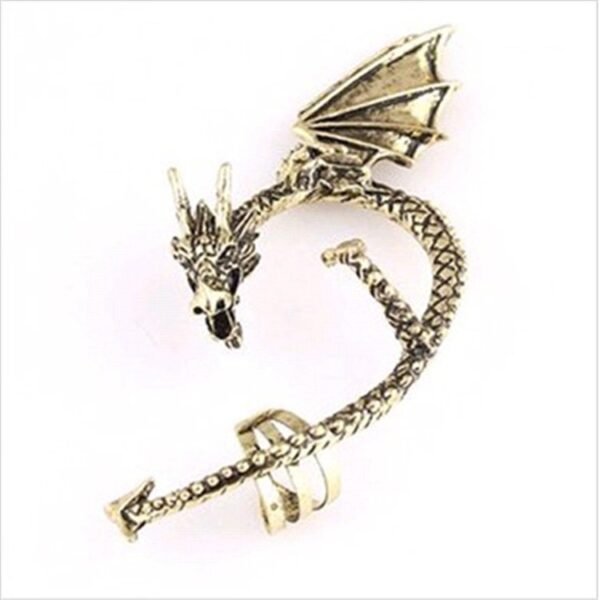 Accessories Goth Punk Dragon Without Pierced Ears - Image 2