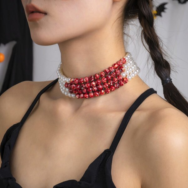 Women's Fashion Gothic Pearl Necklace - Image 6