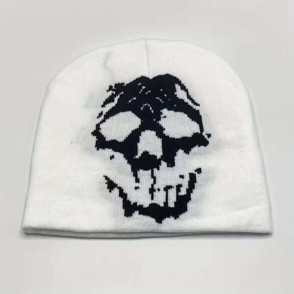 Gothic Letter Jacquard Beanie Hat - Image 3