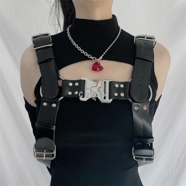 Goth Punk Style Shoulder Strap Adjustable Strap Belt - Image 3