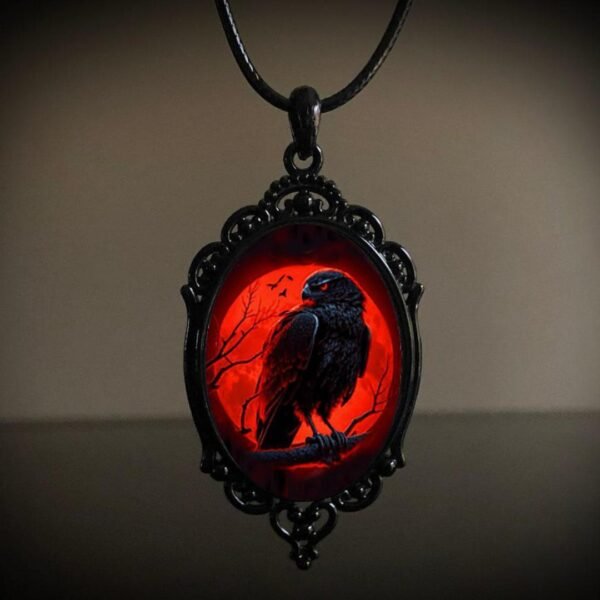 Gothic Acrylic Crow Collar Temperament - Image 4