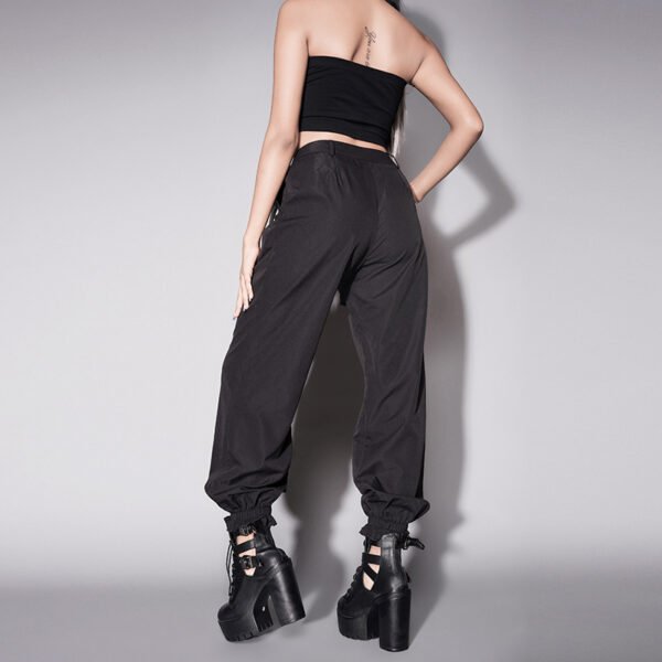 Goth Punk Loose Slack Track Pants Cargo - Image 5