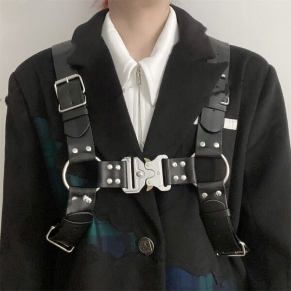 Goth Punk Style Shoulder Strap Adjustable Strap Belt