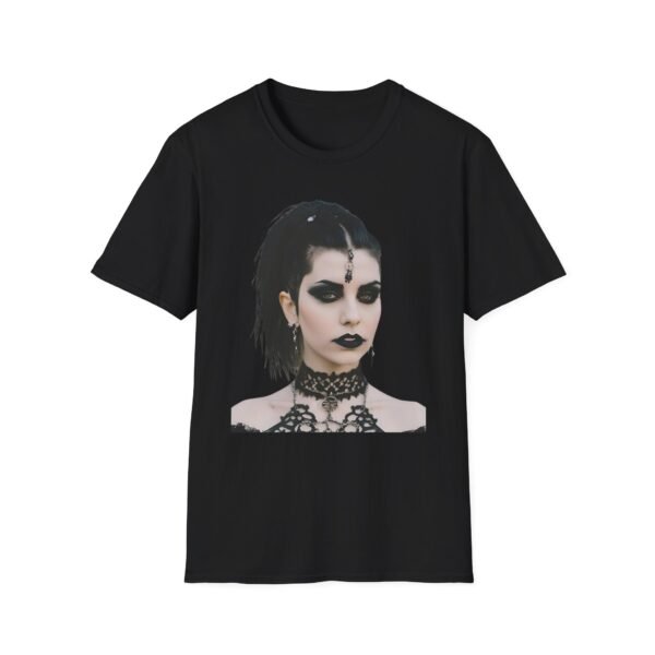 Goth Lady Unisex Softstyle T-Shirt - Image 2