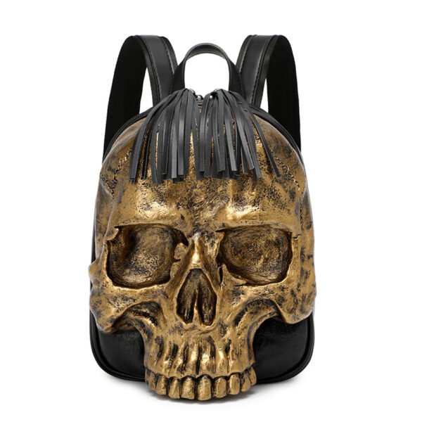 Embossed Three-dimensional Backpack Punk Charm Backpack - Image 2