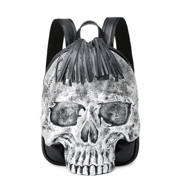 Embossed Three-dimensional Backpack Punk Charm Backpack - Image 3