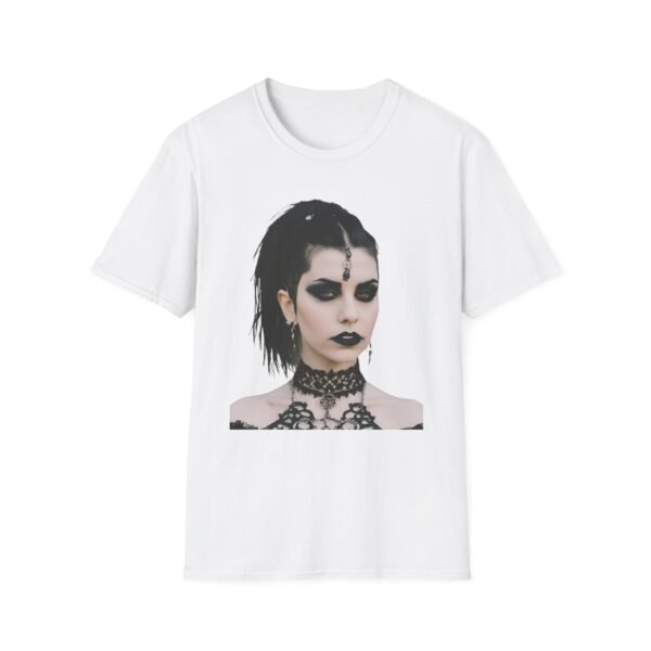 Goth Lady Unisex Softstyle T-Shirt - Image 4