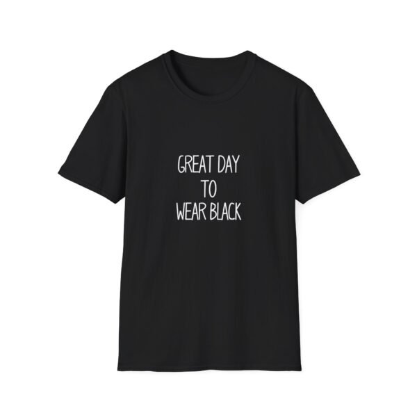 Wear Black Unisex Softstyle T-Shirt - Image 2