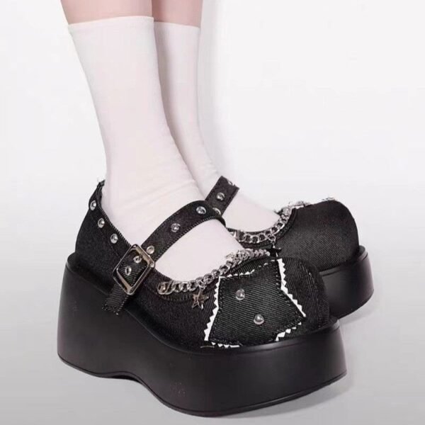 Women's Design Punk Platform Shoes Platform Shoes - Image 5