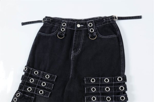 Fashion Punk Rock Cargo Jeans Men - Image 5