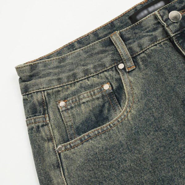 Men's Punk Rock Niche Personality Loose Wide Leg Horn Long Pants - Image 6