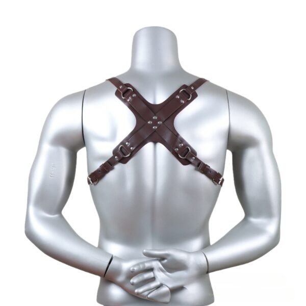 Men's Leather Strap Punk One-piece Shirt Accessories - Image 2
