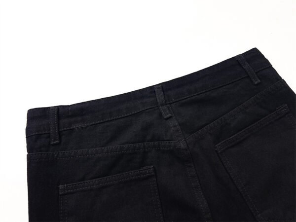 Punk Rock Zipper Stitching Design Jeans - Image 7