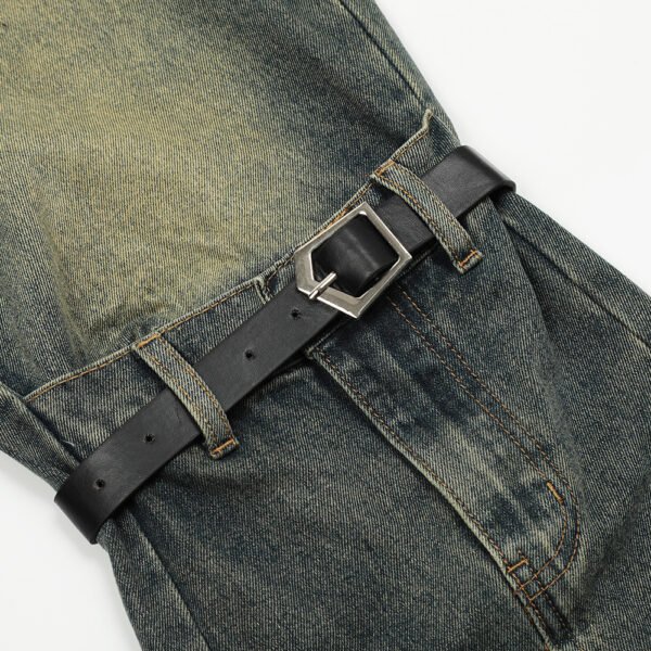 Men's Punk Rock Niche Personality Loose Wide Leg Horn Long Pants - Image 4