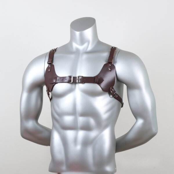 Men's Leather Strap Punk One-piece Shirt Accessories - Image 4