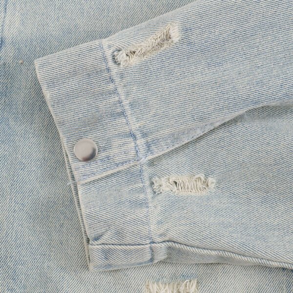 Punk Worn Out Denim Clothes Jacket Men - Image 4