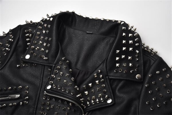 Rock Heavy Studs Stylish Punk Jacket - Image 4
