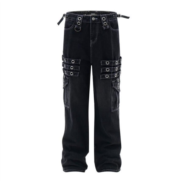 Fashion Punk Rock Cargo Jeans Men - Image 4