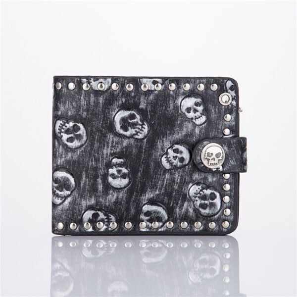 Punk Rock Wallet Skull Anti-theft Chain Clutch - Image 4