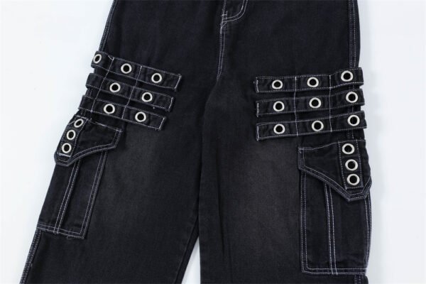 Fashion Punk Rock Cargo Jeans Men - Image 10