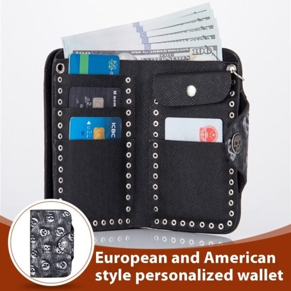 Punk Rock Wallet Skull Anti-theft Chain Clutch - Image 7